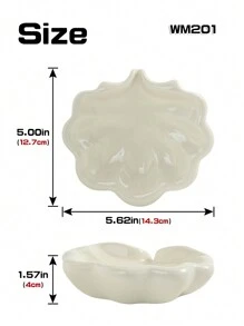 1pc Ceramic Leaf-Shaped Soap Dish, 4 Colors Available, Suitable For Home, Hotel, Dorm Bathroom Soap Holder - Multicolor - View 9