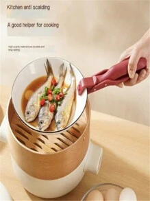 多用途耐热碗夹，ABS 材质纯色防烫钳，厨房工具，用于取碗、盘子、锅、烤箱，硅胶防滑烹饪夹，优雅礼物 - 彩色 - 查看 7