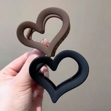 2/4 Pieces Of Heart-Shaped Hair Clips For Women's New Style, With Hair Clips At The Back Of The Head. High Quality And High-End Korean Style Hair Claw Accessories For Women