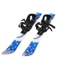 Rainaut Youngsters' Skiing Adventure: 26'' Low-Resistance Youngsters Skis & Poles Set With Bindings - Durable, Safe & Easy To Use For Beginners - Blue - View 5