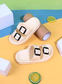 1 Pair Summer Fashion Versatile Girl & Kids Indoor/Outdoor Beach Slippers, Suitable For Girls And Boys