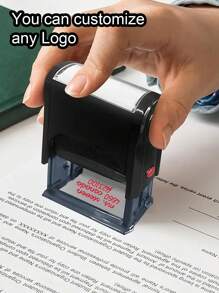 LICVIC 1枚定制文字地址印章，返校用品，个性化Logo自来墨印章，定制橡胶印章，可定制回邮地址印章，多种字体和颜色可选，适用于信封、婚礼、邮寄标签地址、办公用品、周年纪念、生日礼物、乔迁礼物、毕业礼物，送给男士、女士、家人、朋友、员工的理想独特礼物，沙漠秋季舒适风，办公室装饰 - 風格A - 查看 7