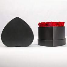 Forever Flowers Handmade Love Roses Gift Box Premium Sensational Cuddle Bucket Birthday Holiday Gift - Red - View 3