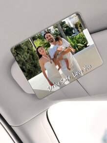 Personalized Acrylic Car Sun Visor Clip, Customized Photo Car Sun Visor Clip, Customized Car Decoration, Customized Car Makeup Mirror Decoration, Personalized Car Photo, DIY Customized Birthday Gifts, Christmas Gifts, Valentine's Day Gifts, Anniversary Gifts, Couple Gifts, Mother's Day Gifts, Father's Day Gifts, Pet Memorial Gifts, New Year Gifts, Suitable For Drivers, Boyfriends, Girlfriends, Parents