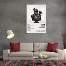 Framed-Music Poster Home Decor For Living Room Aesthetic Rap Posters Rapper Album Art Records Wall Art Decor For Guys Bedroom High Quality,For New Year, Valentinc'S Day, Living Room, Bathroom, Bedroom, Kitchen