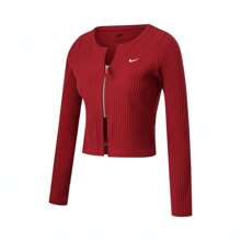 2025 Women's Nike CHLL Knit Ribbed Full Zip Sweater T-Shirt HV8459-677