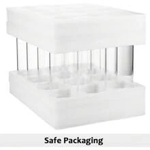 12-Pack 14-Inch Clear Glass Cylinder Vases - Elegant Home & Wedding Decor - 1 - View 3