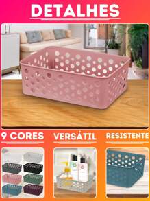 Kit 6 Or 10 Baskets Organizer Drawer Kitchen Office Closet Laundry P (19x13)