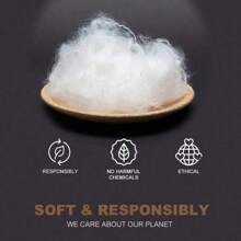 1 pieza Edredón de relleno nórdico para cama Queen/King tamaño otoño-invierno, cálido, de microfibra, lavable a máquina, con presillas en las esquinas - Blanco - Ver 5