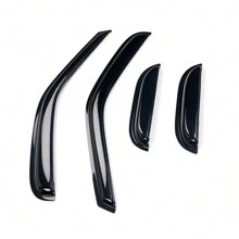 4PCS Window Visor For 1997-2003 Fords' F150 F250, Slim Style Acrylic Smoke Tinted 4PCS Sun Rain Shade Guard Wind Vent Air Deflector By 4PCS, 1998 1999 2000 2001 2002 - Smoke/Tinted - View 5