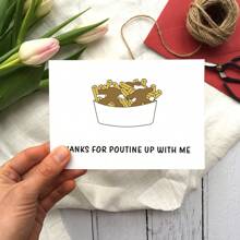 Funny Poutine Anniversary Card, Fries And Gravy Anniversary Gift Including Envelope - Style-01 - View 5