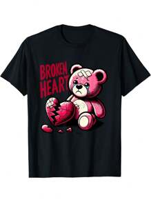 EWH Crazy Love Hurt Broken Heart Pain Bear Valentine Day  T-Shirt