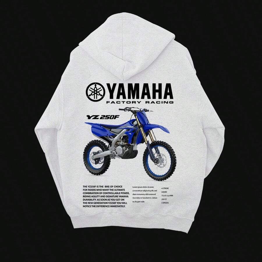Unisex Bocem Collection Motorcycle Sweatshirt - White - View 1