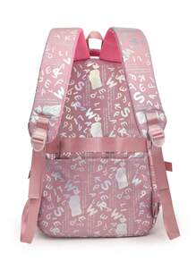 Mochila escolar genérica para meninas feminina infantil de grande capacidade impermeável resistente reforçada Impermeável Juvenil Bolsa Grande Abertura 180°