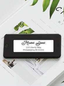 LICVIC 100/200/500/1000Pcs Custom Name/Address Stickers, Personalized Return Address Labels