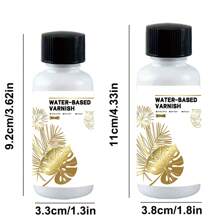 50ML/100ML/ Golden Foil Adhesive Kit - Water-Based Metallic Glue With Brush For Crafts, Painting & Art Projects - Gold - View 2