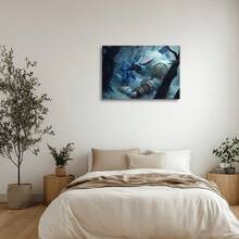 1 póster de lienzo enmarcado, ilustraciones de juegos, lienzo grande para pared, pintura de pared con ilustraciones para regalo, dormitorio, oficina, sala de estar, cafetería, bar, decoración de pared, decoración del hogar y del dormitorio lista para colgar, regalos navideños adecuados para Navidad, Halloween, día de San Valentín