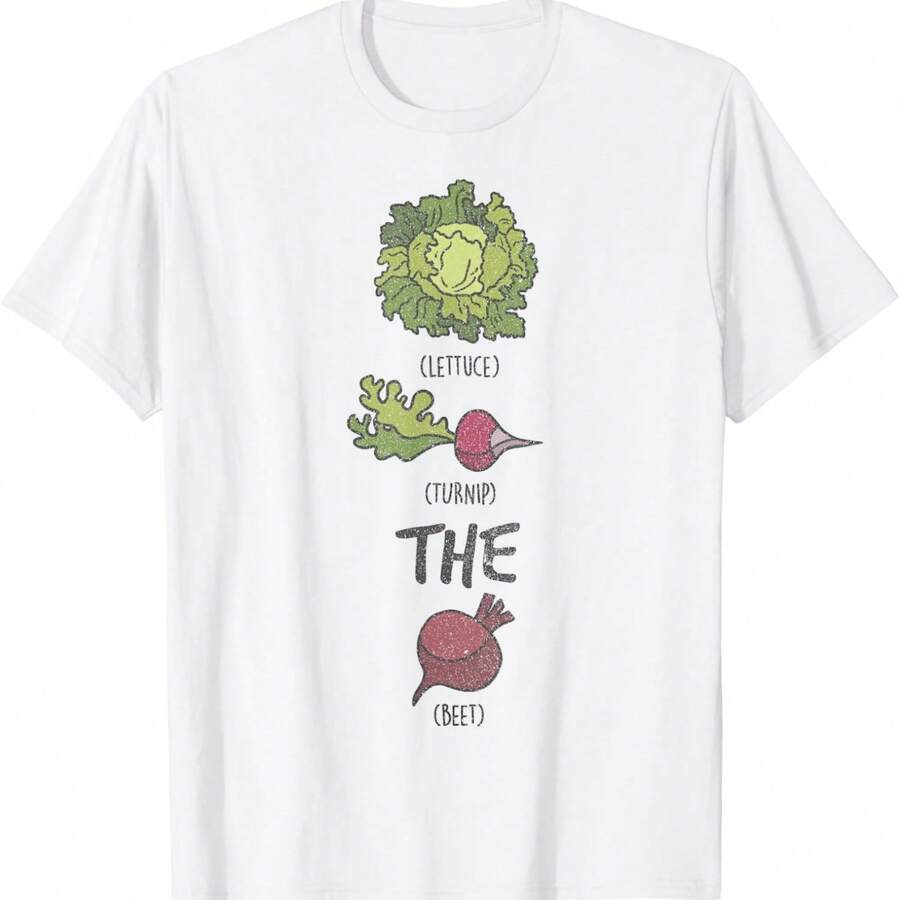 Trendy Lettuce Turnip The Beet Logo T-Shirt - 白色 - 查看 1