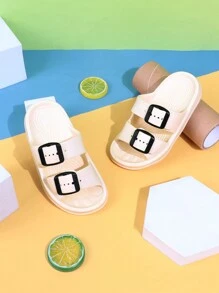 1 Pair Summer Fashion Versatile Girl & Kids Indoor/Outdoor Beach Slippers, Suitable For Girls And Boys