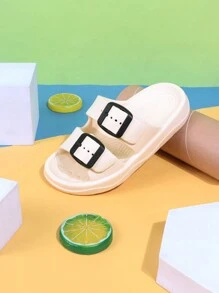 1 Pair Summer Fashion Versatile Girl & Kids Indoor/Outdoor Beach Slippers, Suitable For Girls And Boys