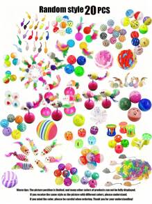 1/3/5/10/15/20 pièces Ensemble de jouets pour chats - Clochettes, Balles, Poteaux à griffer en sisal, Cannes de taquinage interactives, Jouets de souris, Fournitures pour animaux de compagnie, Cadeau d'anniversaire/fête