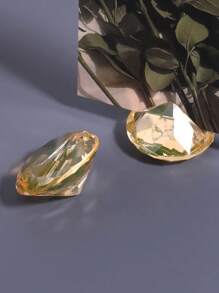 5pcs Clear Crystal Card Holder, Modern Diamond Design Place Card Holder For Home - Clear - View 10