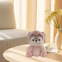 Soft Plush Toy Cute Dog Stuffed Animal Throw Pillows For Home Office Decoration Kids Birthday Present - Pink - View 2