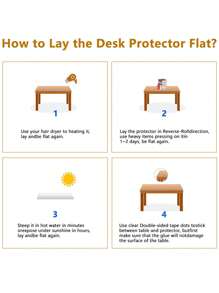 1 块透明桌布，现代透明 PVC 保护套，矩形 1 毫米厚设计，防水防油餐桌罩，非常适合厨房、餐厅和办公室