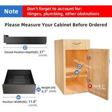 Pull Out Cabinet Organizer, 21"Deep, Slide Out Spice Rack For Kitchen Cabinets, Under Sink Pull-Out Home Organizers With Adhesive Nano Film Fixed, Sliding Cabinet For Bathroom, Pantry Storage Shelves 21"D X 11.8"W X 3.1"H