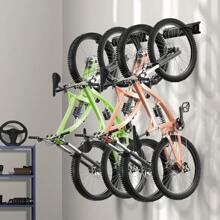 Bike Storage Rack, 4-8 Bike Racks, Wall Mount Bike Storage Hanger With 2-7 Shelves, Home And Garage Organizer, Customizable For Various Bike Sizes, Adjustable Holder, Holds Up To 100-500 Lbs, 17-85 Inch - 4 Bike Racks, 32-inch - View 1