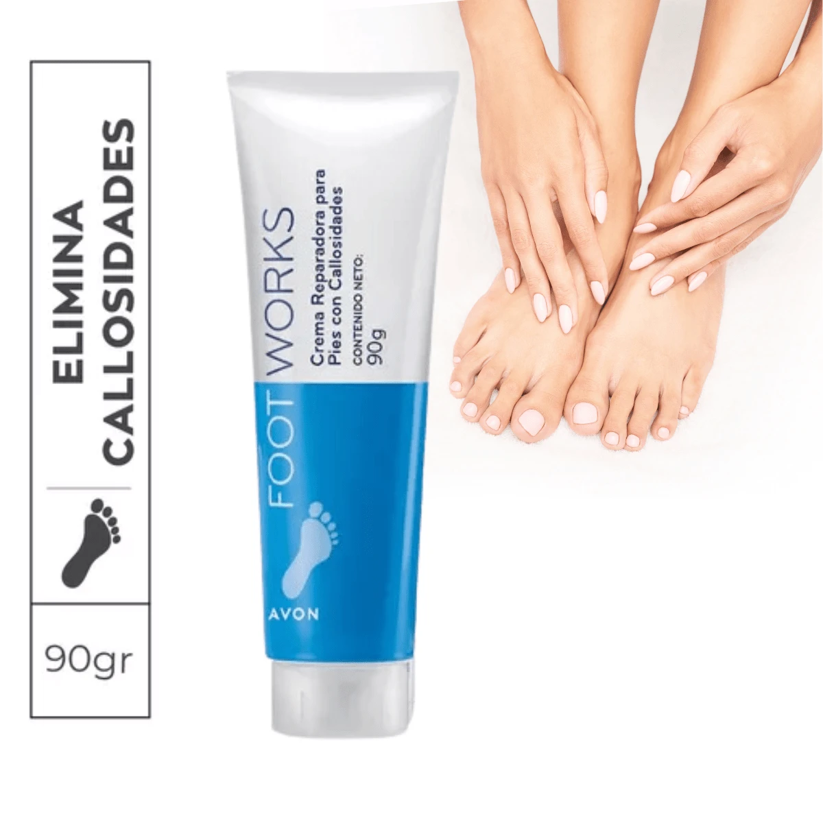 Crema reparadora para pies con callosidades 90 g Footworks Humecta, suaviza, y reduce callosidades - 3 piezas - Ver 1