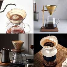 Coffee Filters,Unbleached, Size 02/04 Cone Filters, Disposable Natural Paper Filters 2-4/8-12 Cup, 04 Cone Filters For Pour Over And Drip Coffee Maker,50 Count