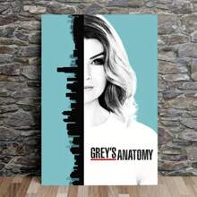 Poster Anatomy Of Grey, 1 PC Keyword Wooden Framed Canvas Painting - Thickness 2. 25cm/0. 9inch, Home Gift Decoration Room Decoration Aesthetic Wall Decoration Art Perfect Gift Autumn And Winter Wall Decoration Living Room Decoration Bedroom Decoration Kitchen Decoration Entry Decoration Bathroom Decoration Direct Wall Painting High Quality Wall Painting Poster