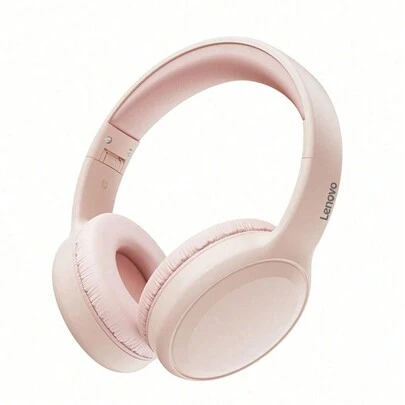 Lenovo 联想 TH30 蓝牙耳机，HiFi 立体声，低延迟，麦克风，适合音乐、游戏、清晰通话、长电池寿命、3.5 毫米无线连接，兼容电脑和智能手机
