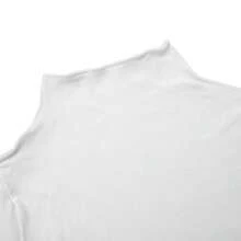 Camiseta de manga corta diaria de moda casual de cuello redondo sólido de verano para mujeres - Blanco - Ver 11