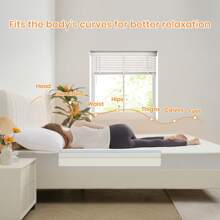 Good Nite Memory Foam Mattress With Breathable And Supportive Zippered Cover - Comfortable Foam Mattress In Single And Double Sizes For Reliable Construction And Soft Sleep - 11 cm Deep - View 4