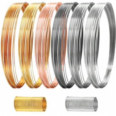 EuTengHao EuTengHao Filo portagioielli per creazione di gioielli Collana Bracciale Anello Orecchino Forniture artigianali Filo per creazione di gioielli fai da te