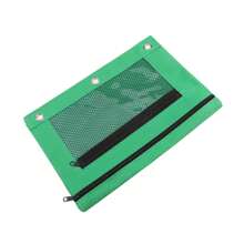 1 Stück 3-Ring Mäppchen, große Kapazität Stifteetui mit Reißverschluss, Doppeltasche und Netzfenster zum Organisieren von Dokumenten, Stiftehalter, Stifteetui, Notizenhalter, Stifte, Box, Stifthalter, Markerstaufach, Lehrerpult - Verschiedenfarbig - Übersicht 11