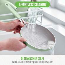 GreenLife Dream - Juego de utensilios de cocina antiadherentes de cerámica de 10 piezas, sin PFOA, sin PFAS, ollas y sartenes con tapas, aptas para lavaplatos y horno, asas para mantenerse fresco, - 1 - Ver 8