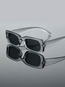 1pc Plastic Rectangle Retro Classic Elegant Portable Modern Simple Style Graceful Design And Expressiveness Never Outdated Shades Basics Fashion Eyeglasses For Unisex Party Beach Wedding Business Suitable For All Face Shapes Accessories Back To School Fashionable Preppy School Look