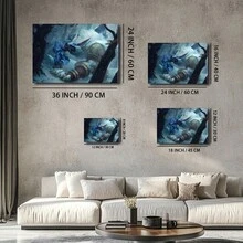 1 póster de lienzo enmarcado, ilustraciones de juegos, lienzo grande para pared, pintura de pared con ilustraciones para regalo, dormitorio, oficina, sala de estar, cafetería, bar, decoración de pared, decoración del hogar y del dormitorio lista para colgar, regalos navideños adecuados para Navidad, Halloween, día de San Valentín
