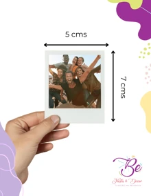 18 fotos tipo po-la-roid marco blanco ins-tax instantánea impresas personalizadas genérico - Blanco - Ver 5