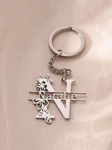 1 Móc khóa thép không gỉ cá nhân hóa với thiết kế chữ cái đầu và hoa, Quà tặng tốt nghiệp/sinh nhật thanh lịch dành cho nữ, Phụ kiện thời trang, Lý tưởng cho Giáng sinh, Halloween, Ngày lễ tình nhân, Sản phẩm mới năm 2024, Móc khóa, Khắc, Không gỉ, Đầy màu sắc, Dễ thương, Đáng yêu, Hài hước, Kawaii, Y2K, Phong cách, Unisex, Thường ngày, Tùy chỉnh, Cá nhân hóa, Độc đáo, Tùy chỉnh, Quà tặng lý tưởng cho anh ấy, Quà tặng lý tưởng cho cô ấy, Cô ấy, Bạn trai, Bạn gái, Gia đình, Bạn bè, Phụ kiện du lịch, Phụ kiện du lịch, Đồ dùng học tập, Trở lại trường, Quà tặng trường học, Cho văn phòng, Cho trường học, Cho lớp học, Cho quà tặng giáo viên, Cho trường đại học, Cho đồng nghiệp, Cho phòng ký túc xá, Cho giáo viên, Cho bé trai và bé gái, Cho thanh thiếu niên, Học sinh trung học cơ sở, Học sinh trung học phổ thông, Sinh viên đại học, Sinh viên đại học, Sinh viên năm nhất, Sinh viên năm hai, Sinh viên năm ba - Nhiều màu - Xem 4