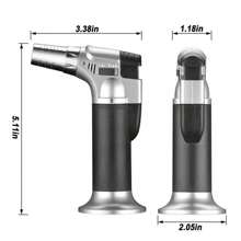 Blow Torch Lighter Refillable Butane Gas Micro Welding Soldering Brazing Tools - Silver - View 8