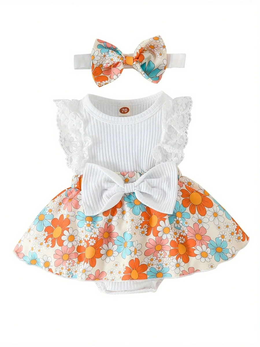 Young Girls Dresses - 白色 - 查看 1