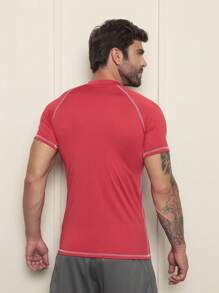 Thermal Top Shirt UV Protection 50+ Compression Rashguard - Rojo - Ver 5