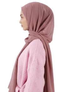 1 Box Set Chiffon Hijab (5pcs Hijabs + 2pcs Hijab Clips) - Multicolor - View 9