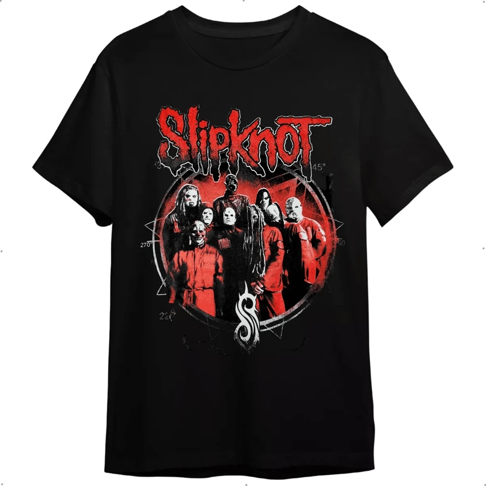 Rock Band T-Shirt Masks Stylish Plus Size Shirts Immediate Shipping - màu đen - Xem 1