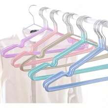Set Of 10 Clothes Hooks, Metal And PVC - Infantil Azul - View 4