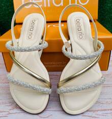 Beira Rio Women's Pearls Papete Sandal
